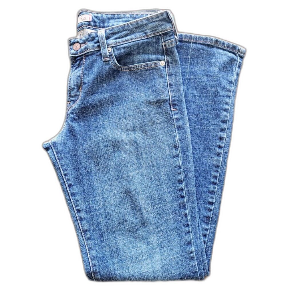 Levi's 545 Low Rise Bootcut Jeans Blue Wash Size 8 Medium Y2K Denim - Picture 5 of 9